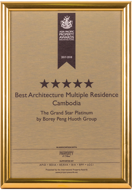 Best Architecture Multiple Residence Cambodia 2017-2018 (The Grand Star Platinum by Borey Peng Huoth Group)