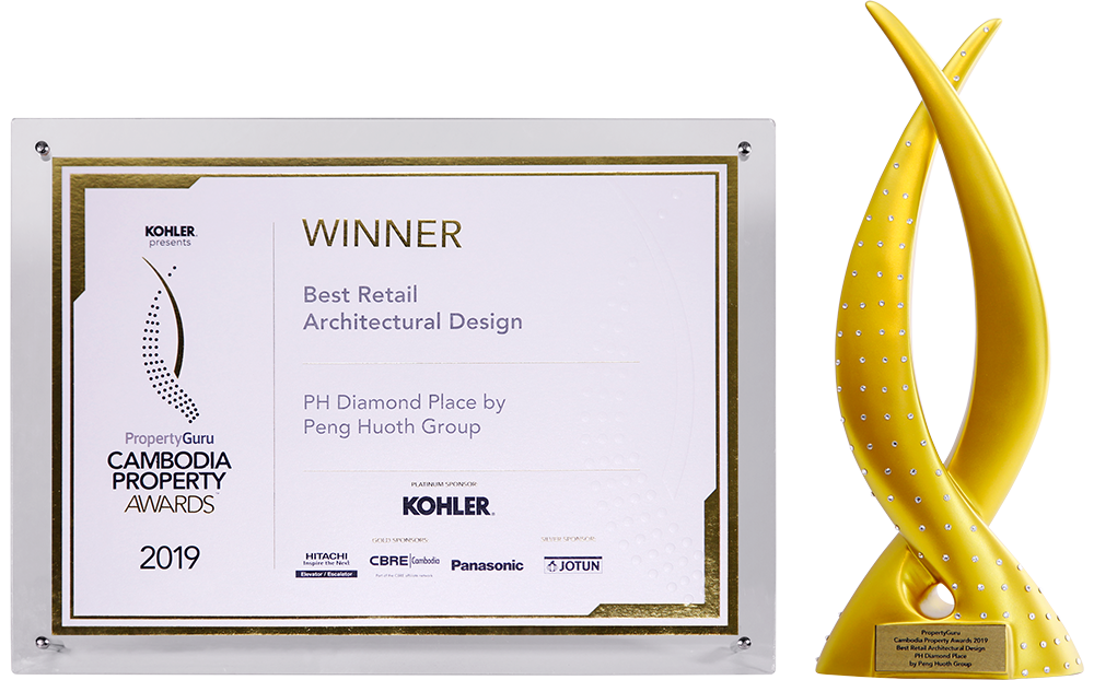 Best Retail Architectural Design (PH Diamond Place by Peng Huoth Group)
