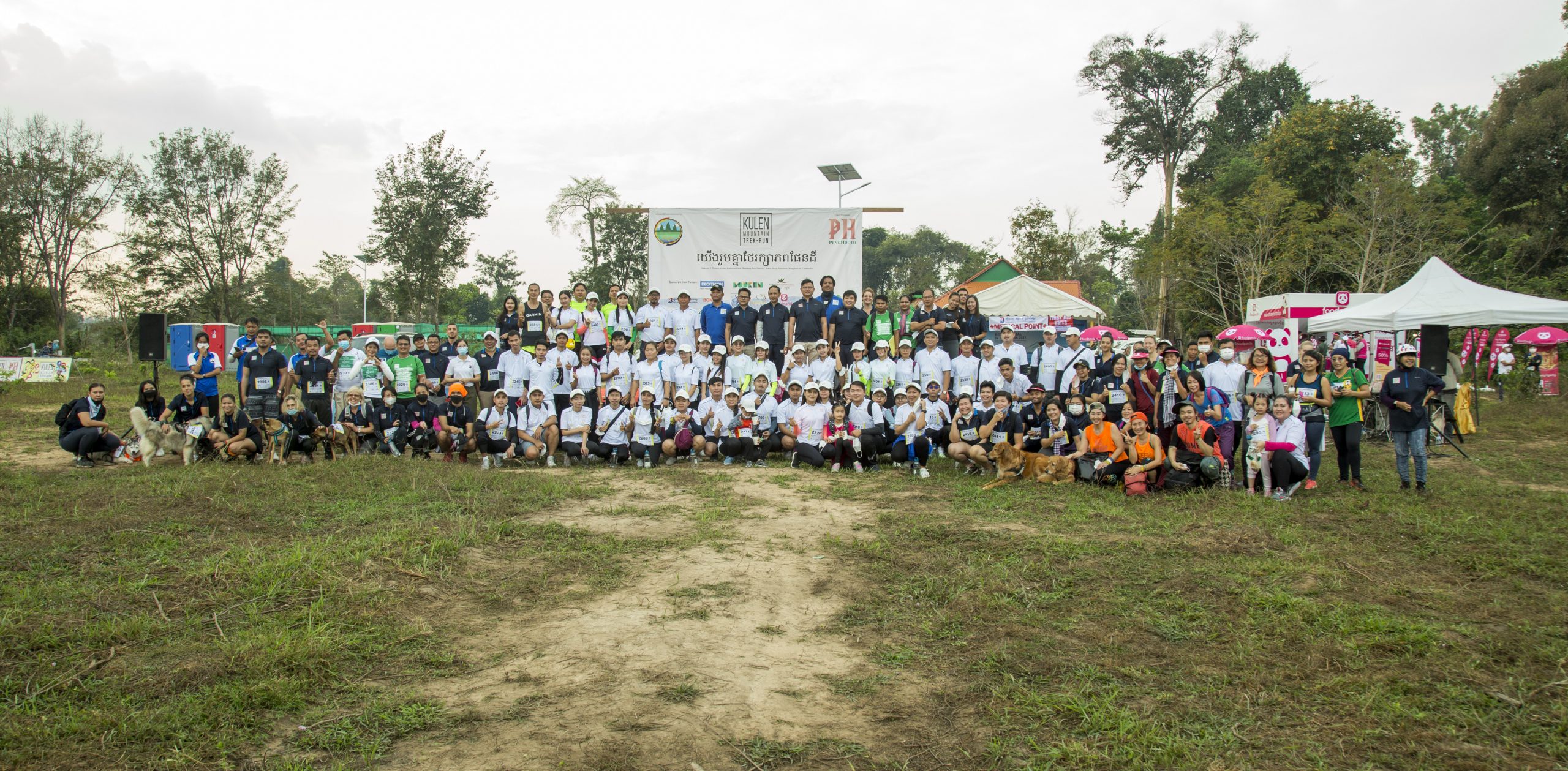 To celebrate Valentine's Day, Peng Huoth Group led its Staff to join "Kulen Mountain Trek-Run", the First-Ever Eco Trek Run to Plant Trees
